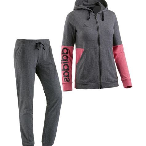 adidas damen anzug grau|Adidas trainersanzug damen.